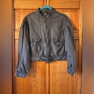 Free People gray zip jacket size XS in good used condition